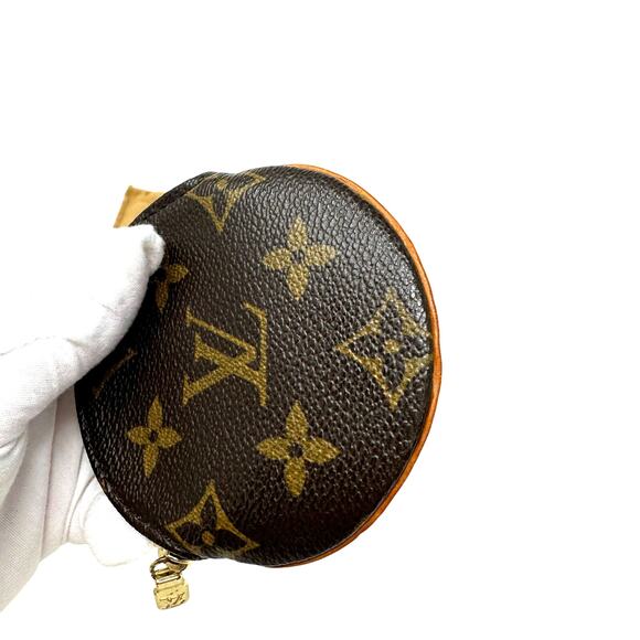Louis Vuitton LV Monogram Porte Monnaie Round Coin Purse Pouch - Picture 3 of 6